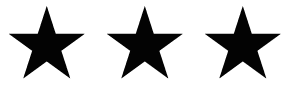 Afbeeldingsresultaat voor three black stars